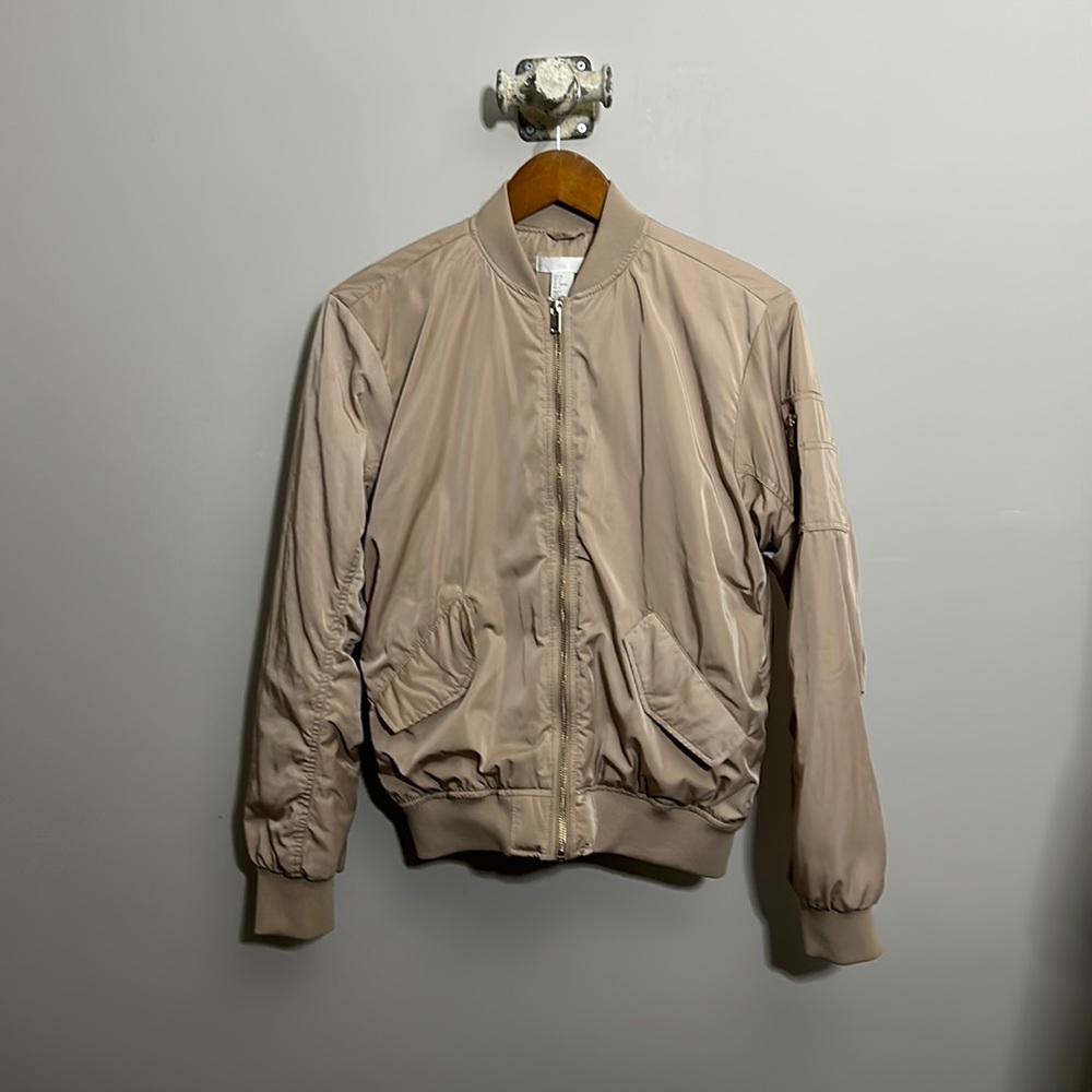 H&M- satin bomber- EUC- worn once- sz. 6.
